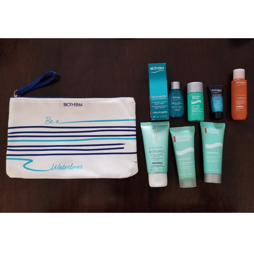 Biotherm Sampler Pack with Cosmetic Pouch